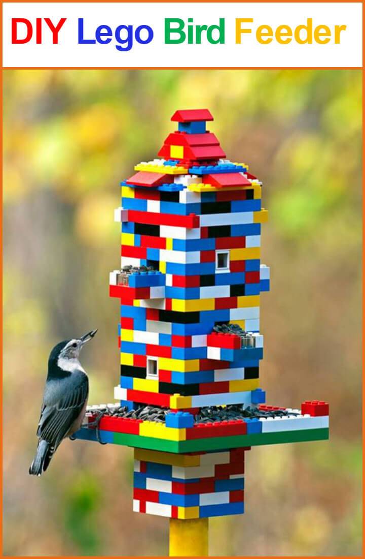 precious Lego bird feeder